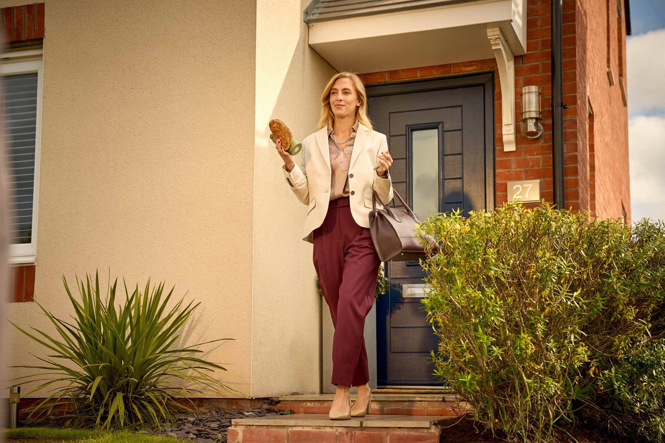 Endurance Doors — leaving home through front door