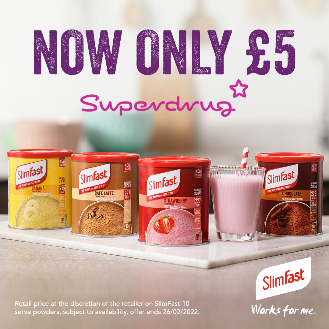 SlimFast — retailer promotion pack shot